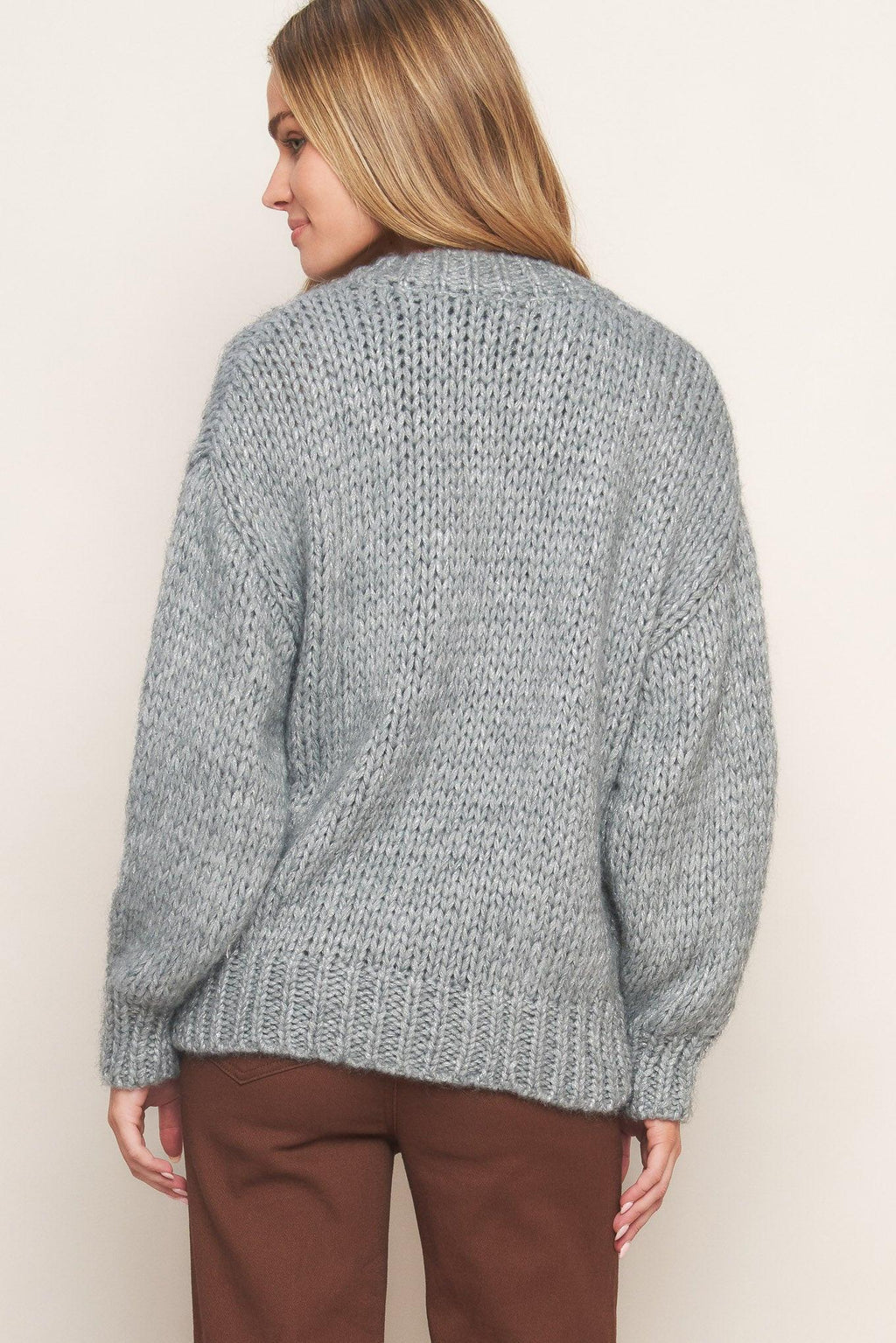 WEEKEND WARMTH SWEATER KNIT CARDIGAN Flying Tomato