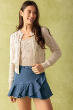 DAYS THAT FADE SWEATER AND CARDIGAN SET Flying Tomato