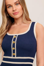 DREAMY DAISY KNIT MIDI DRESS Flying Tomato