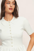 SWEET SERENADE CREAM WOVEN TOP Flying Tomato
