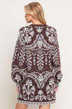 TERRA TAPESTRY SWEATER KNIT MINI DRESS Flying Tomato