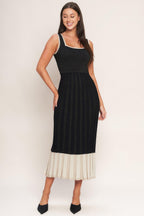 NOIR ÉCLAT SWEATER KNIT MIDI DRESS Flying Tomato