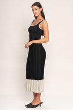 NOIR ÉCLAT SWEATER KNIT MIDI DRESS Flying Tomato