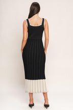 NOIR ÉCLAT SWEATER KNIT MIDI DRESS Flying Tomato