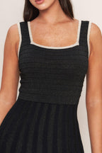NOIR ÉCLAT SWEATER KNIT MIDI DRESS Flying Tomato