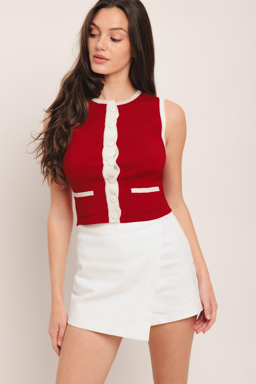 FRENCH NAUTICAL COLOR BLOCKED SWEATER TOP Flying Tomato