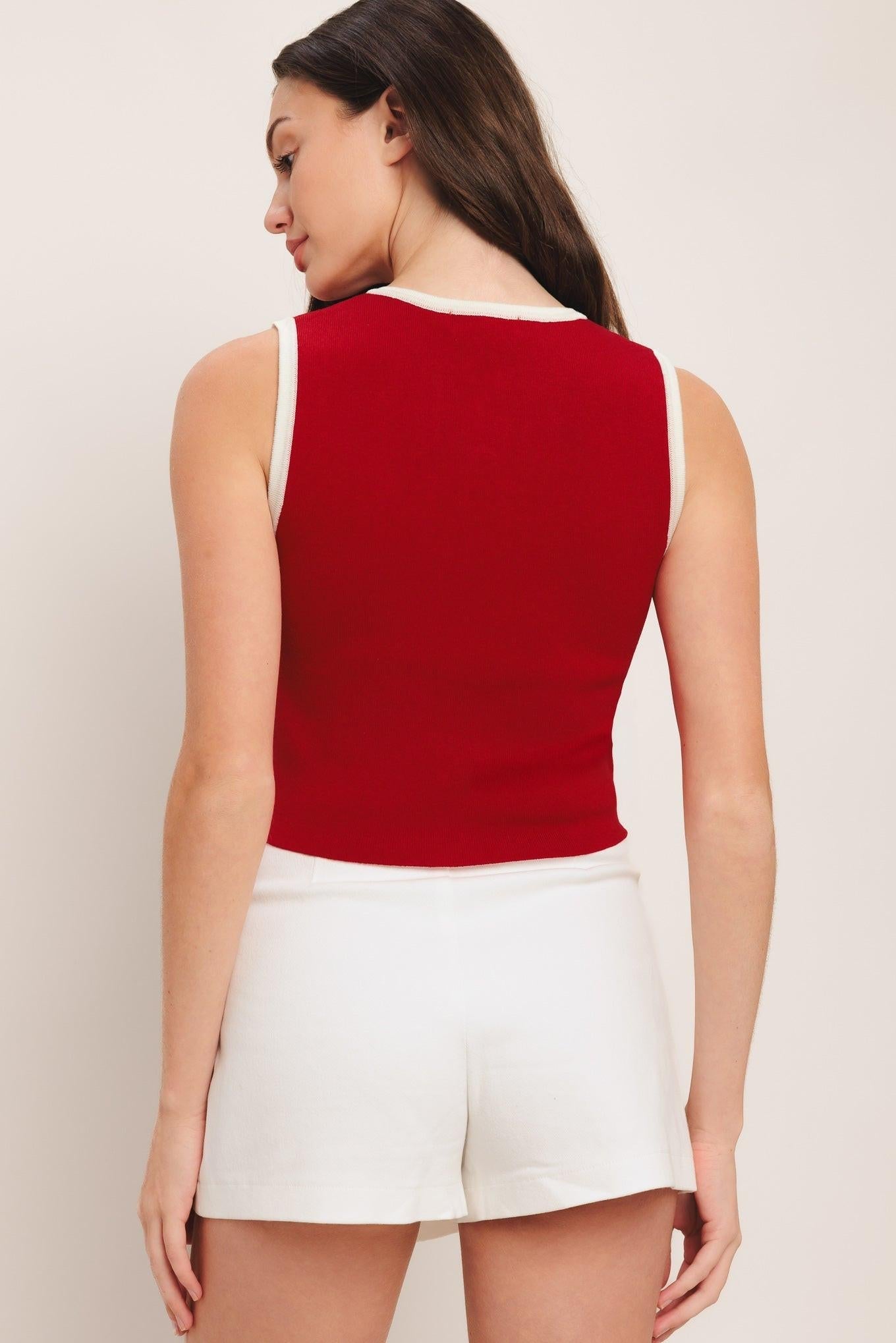 FRENCH NAUTICAL COLOR BLOCKED SWEATER TOP Flying Tomato