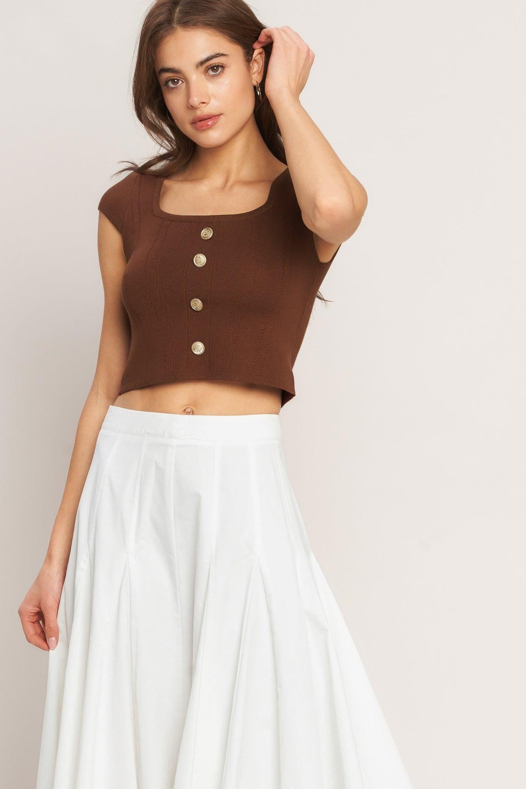 EFFORTLESS FIT SWEATER KNIT TOP Flying Tomato
