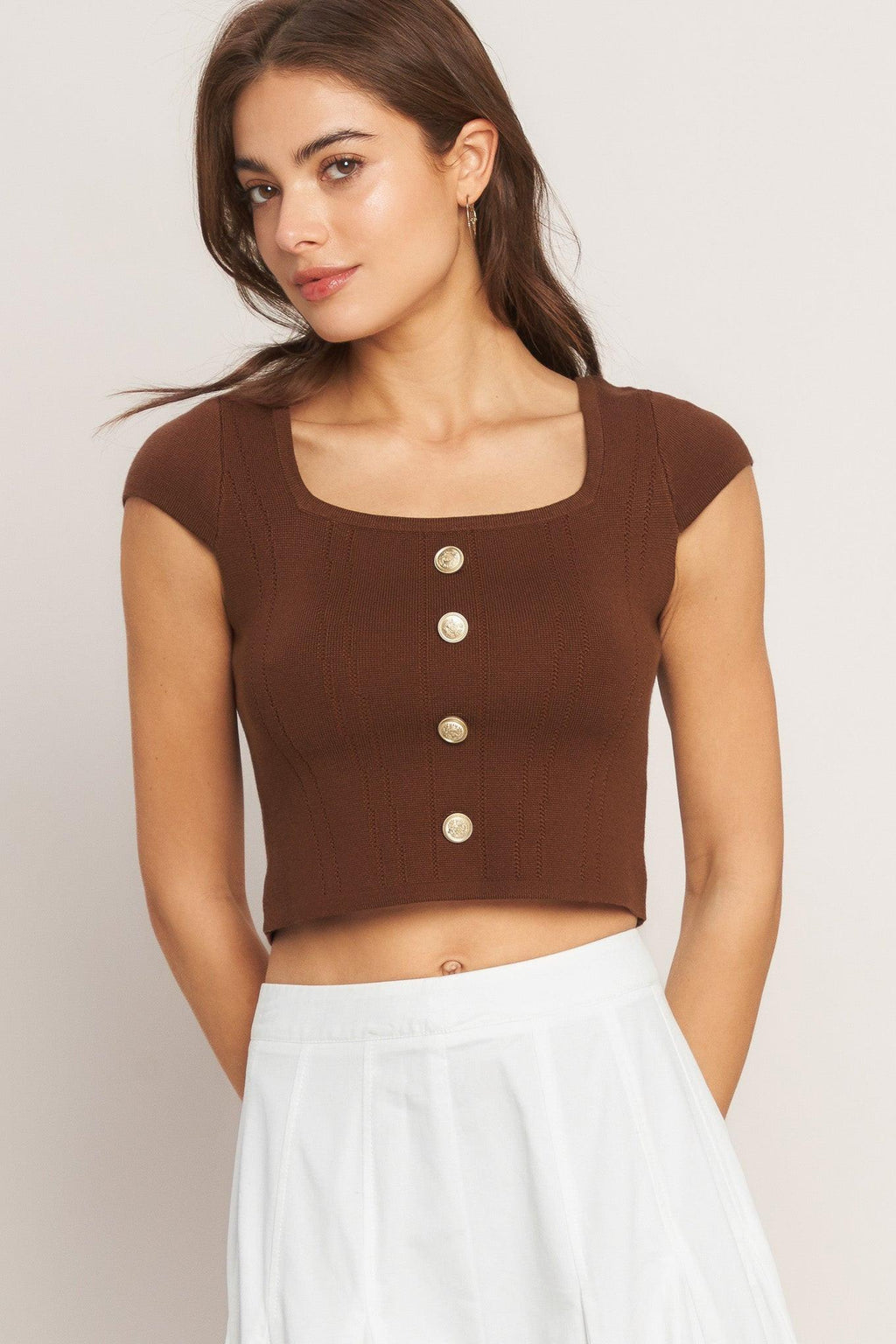 EFFORTLESS FIT SWEATER KNIT TOP Flying Tomato