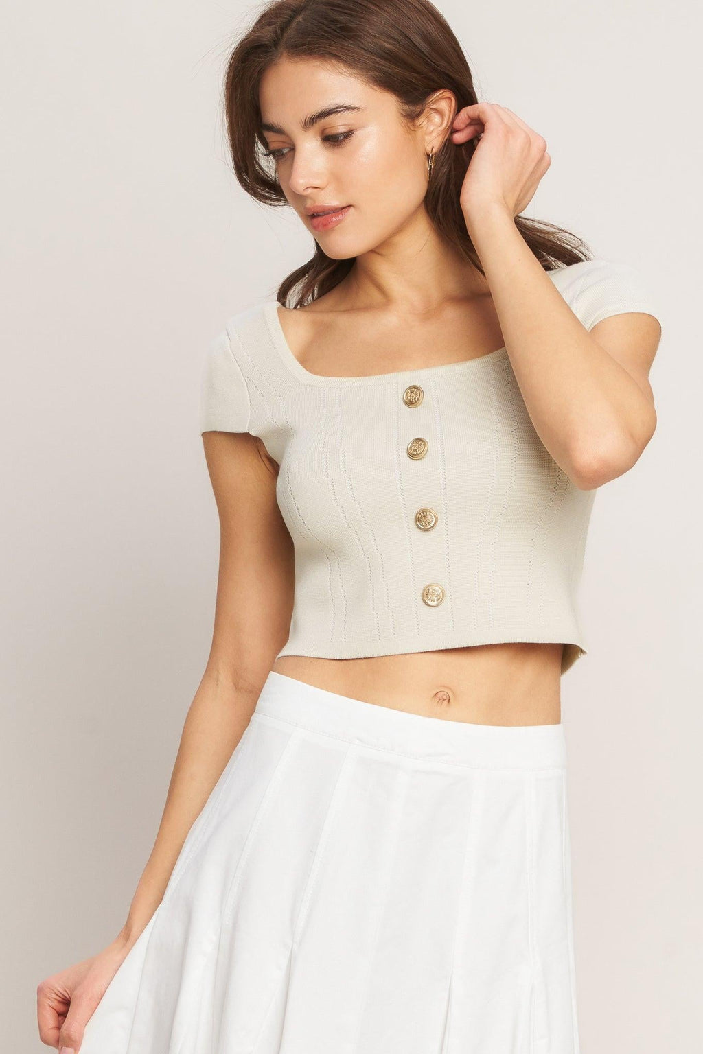 EFFORTLESS FIT SWEATER KNIT TOP Flying Tomato