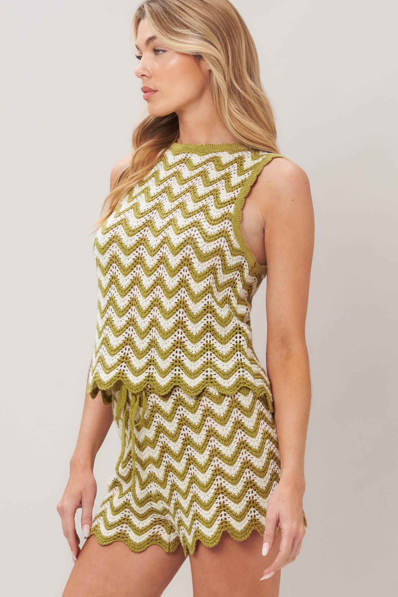 SUNSET STITCH CROCHET KNIT TOP Flying Tomato