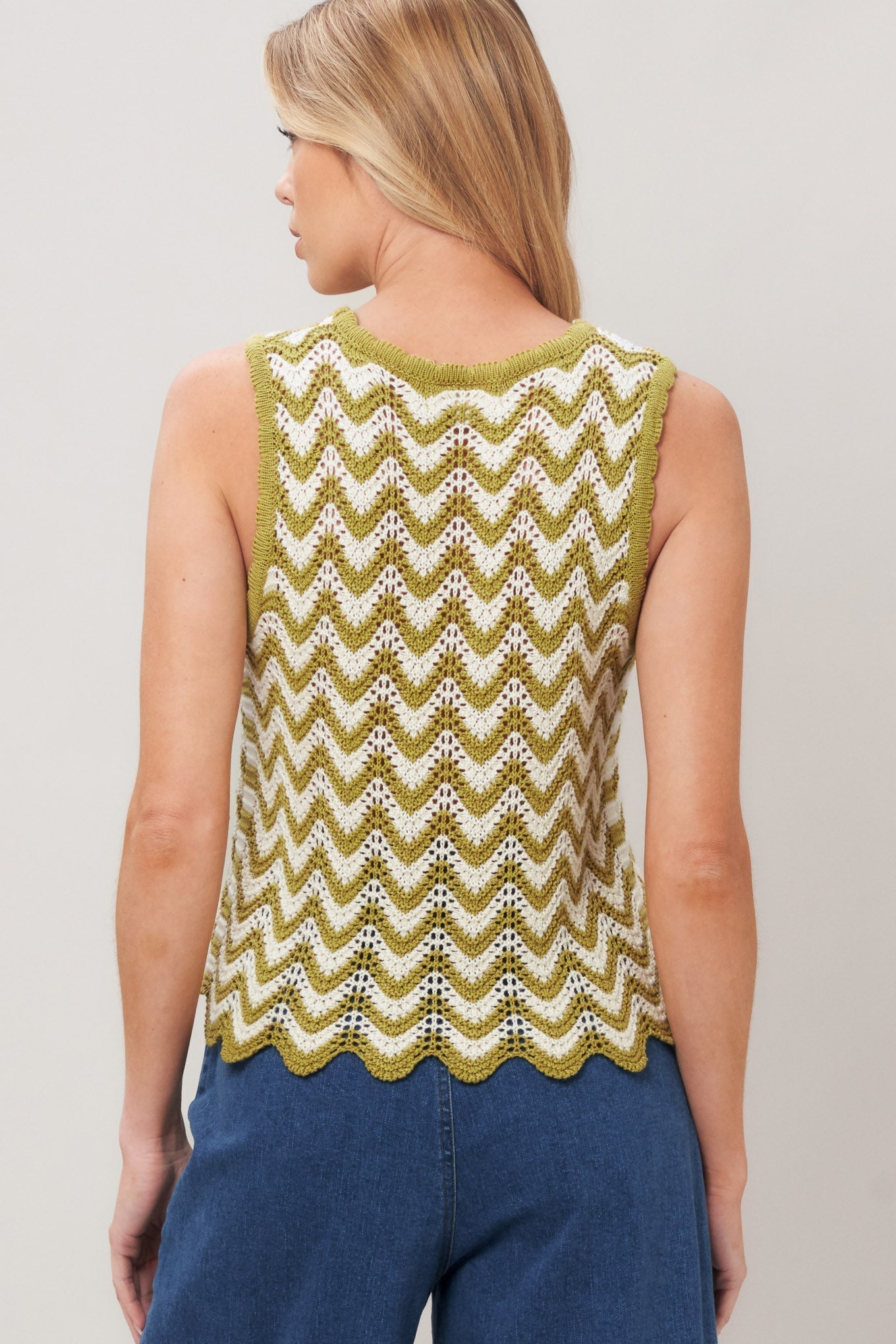 SUNSET STITCH CROCHET KNIT TOP Flying Tomato