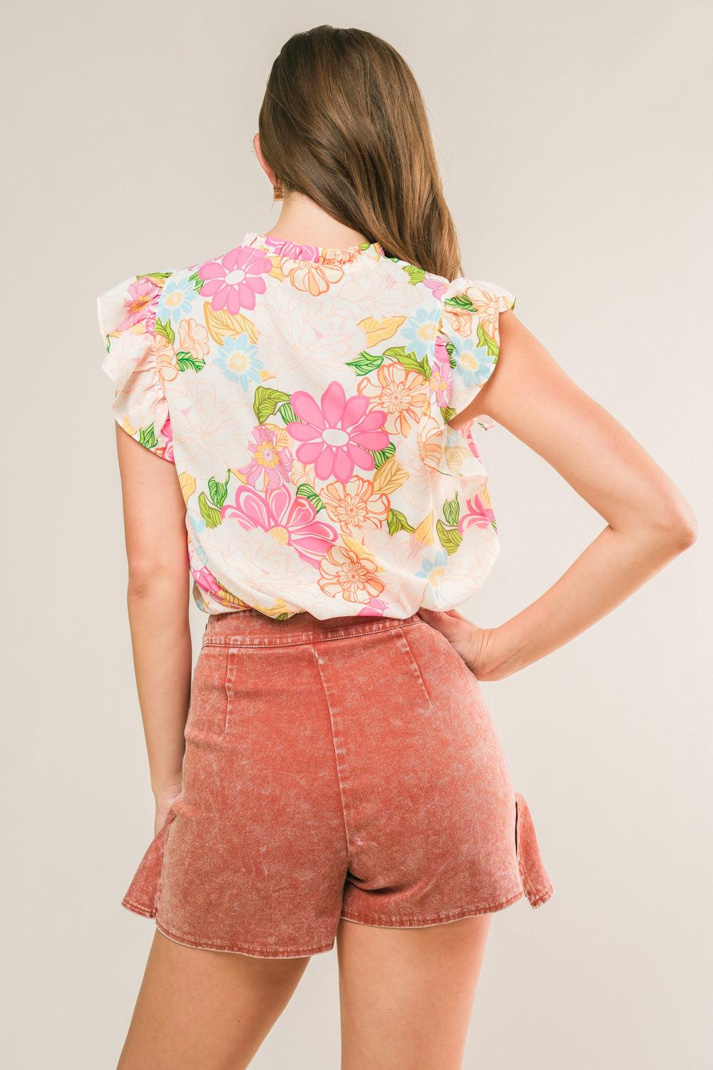 FEELING FABULOUS WOVEN TOP Flying Tomato