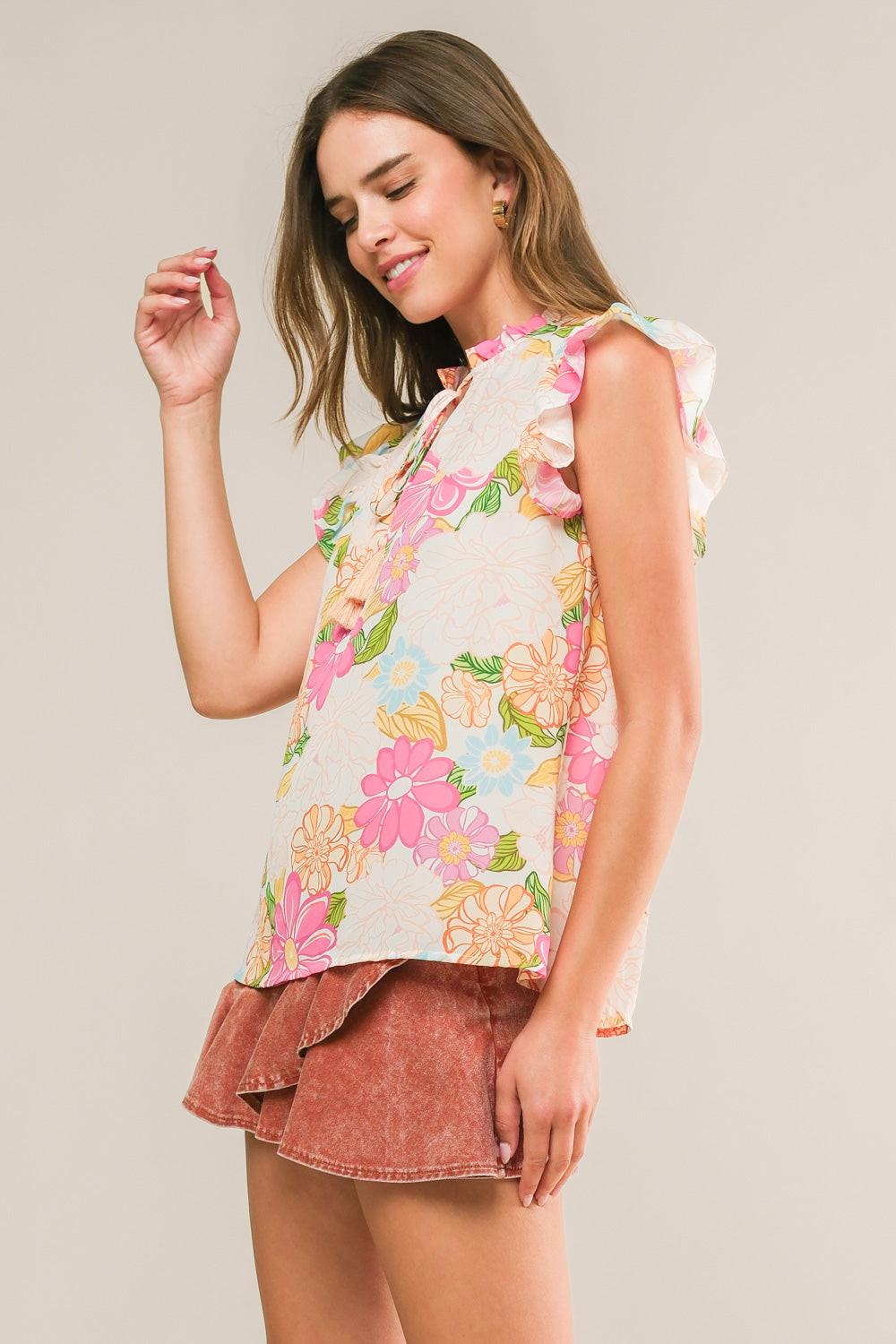FEELING FABULOUS WOVEN TOP Flying Tomato