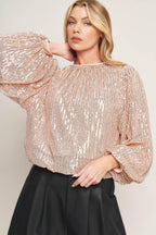 HOPE YOU REMEMBER SEQUIN TOP Flying Tomato