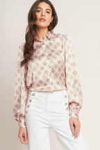 MOROCCAN MUSE PINK WOVEN TOP Flying Tomato