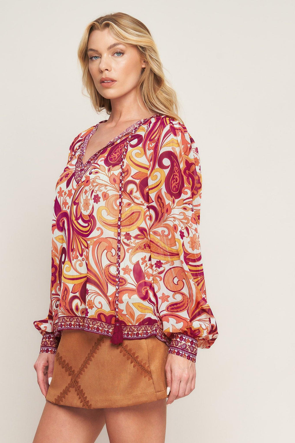 NEVER WANNA LEAVE WOVEN TOP Flying Tomato