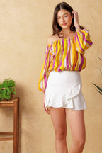 LIGHT UP MY LIFE POPLIN TOP Flying Tomato
