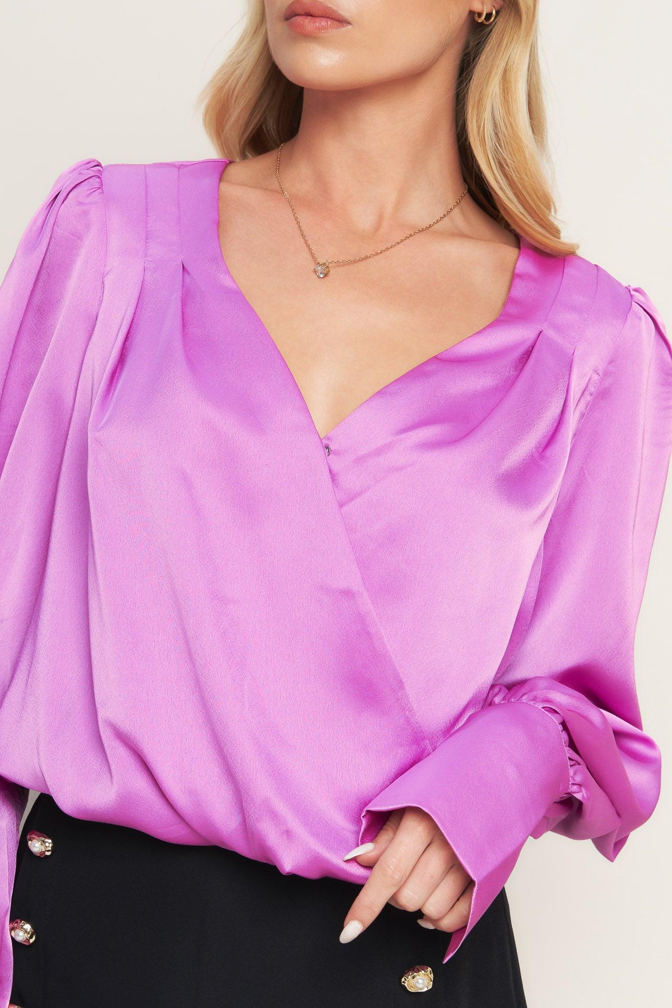 MODERN MUSE ORCHID WOVEN TOP Flying Tomato