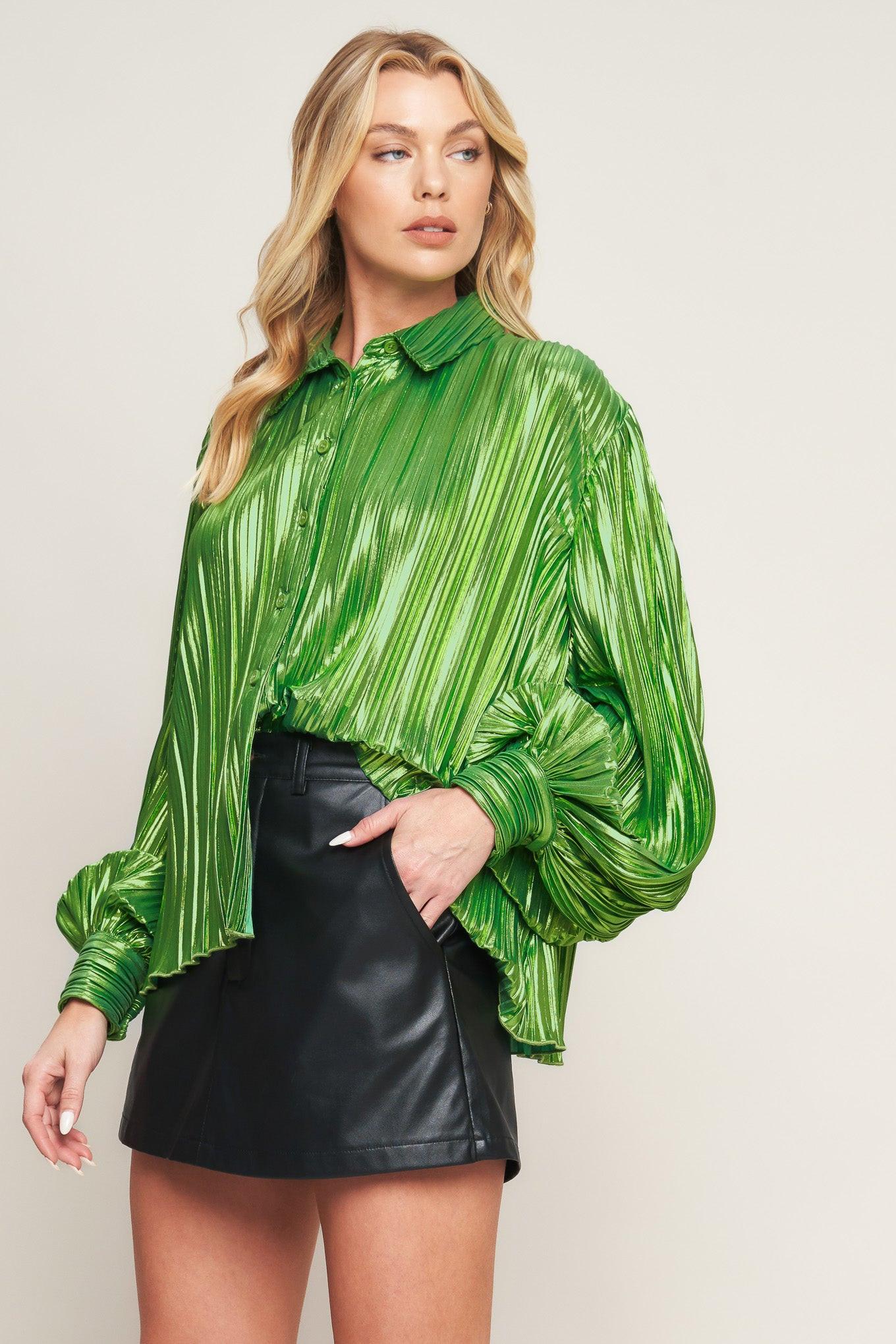 RUNWAY TREND FOILED TOP Flying Tomato