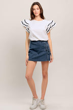 NICE AS CAN BE WOVEN TOP Flying Tomato