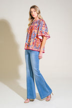SPARKLY ENERGY WOVEN TOP Flying Tomato