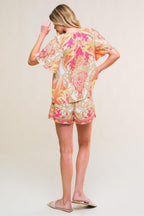 SCARLET SYMPHONY WOVEN TOP AND SHORT SET Flying Tomato