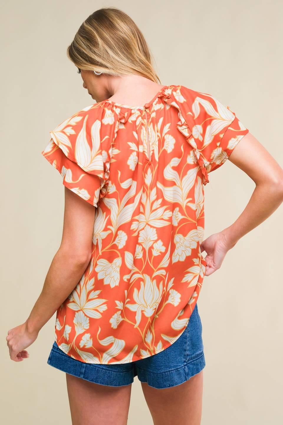 INTO THE SKY WOVEN TOP Flying Tomato