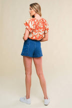 INTO THE SKY WOVEN TOP Flying Tomato