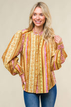 REFRESHING VIBE WOVEN TOP Flying Tomato