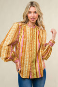 REFRESHING VIBE WOVEN TOP Flying Tomato