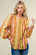 REFRESHING VIBE WOVEN TOP Flying Tomato