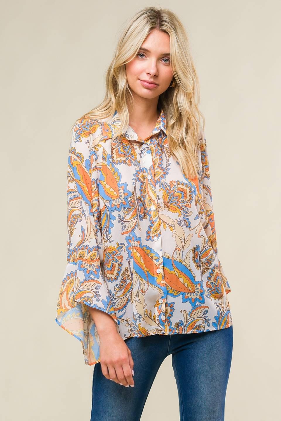 SWEET CRUSH WOVEN TOP Flying Tomato