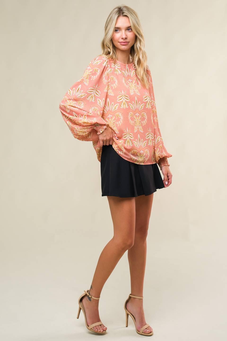 GET THE LOOK WOVEN TOP Flying Tomato