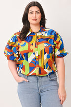 HEART ON DISPLAY WOVEN TOP Flying Tomato