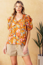 TOTAL FRILL WOVEN TOP Flying Tomato