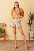 TOTAL FRILL WOVEN TOP Flying Tomato