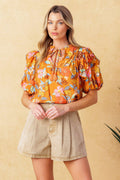 TOTAL FRILL WOVEN TOP Flying Tomato