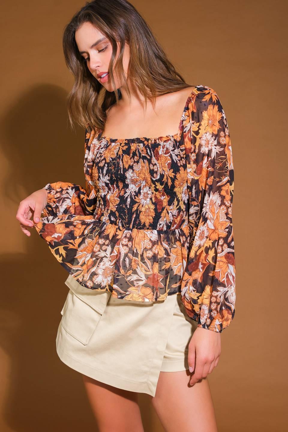 BEAMING PERFECTION WOVEN TOP Flying Tomato