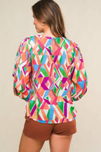 THAT'S THAT BRIGHT WOVEN TOP Flying Tomato