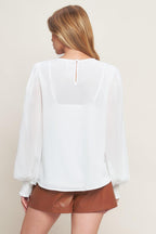 WEEKEND WANDERER WOVEN TOP Flying Tomato