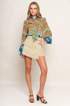 PICKING DAISIES WOVEN TOP Flying Tomato