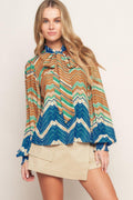 PICKING DAISIES WOVEN TOP Flying Tomato