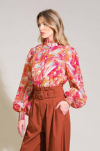 SEASONAL MOVES WOVEN TOP Flying Tomato