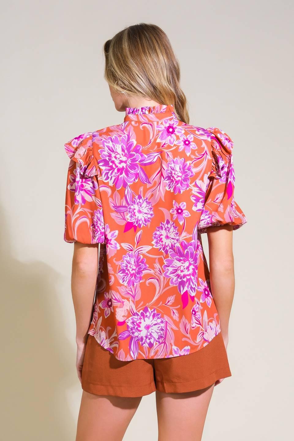 MEMORIES IN FOCUS WOVEN TOP Flying Tomato