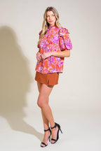 MEMORIES IN FOCUS WOVEN TOP Flying Tomato
