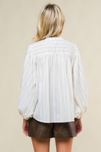 CLEAN AESTHETIC WOVEN TOP Flying Tomato