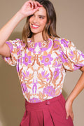 ROMANTIC WHIMS WOVEN TOP Flying Tomato