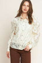 LUMINOUS GLOW WOVEN TOP Flying Tomato