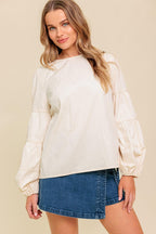 WAVERLY MILLS WOVEN TOP Flying Tomato